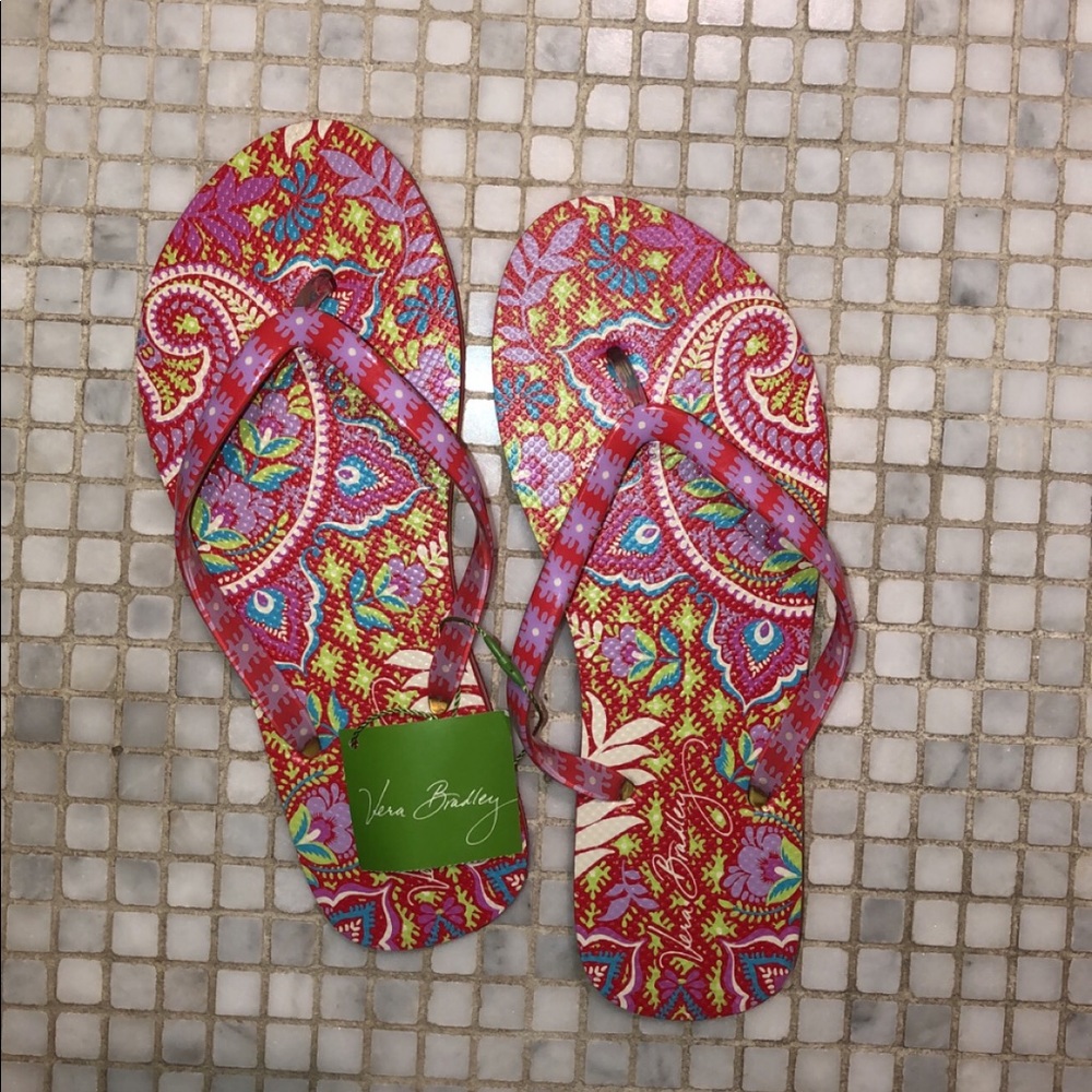 Vera Bradley Paisley in Paradise Flip Flops